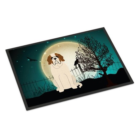 MICASA Halloween Scary Saint Bernard Indoor or Outdoor Mat18 x 0.25 x 27 in. MI717281